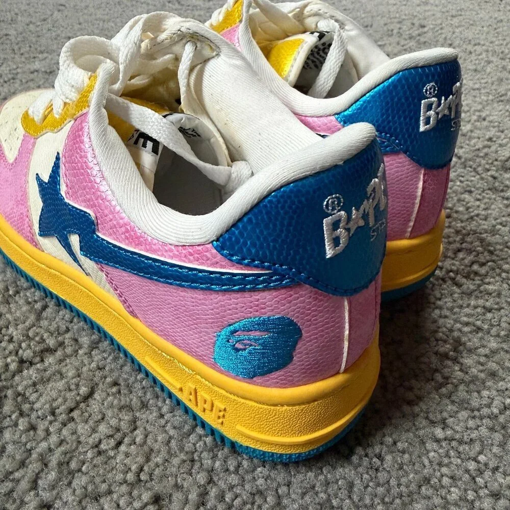 Vintage Bathing Ape (BAPE) Bapesta FS-001 Low - Size 24/6 - Like New - Nigo Y2K - Picture 3 of 16